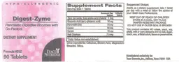 Label for Digest-Zyme