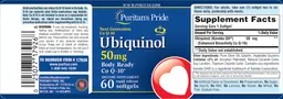 Label for Ubiquinol 50 mg