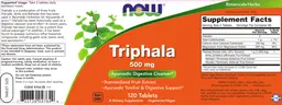 Label for Triphala 500 mg