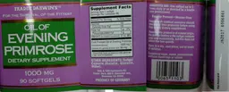 Label for Oil of Evening Primrose 1000 mg