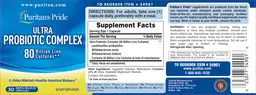 Label for Ultra Probiotic Complex