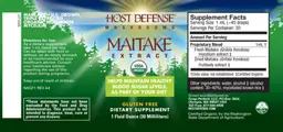 Label for Maitake Extract