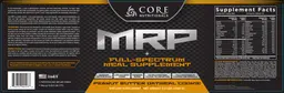 Label for MRP Peanut Butter Oatmeal Cookie