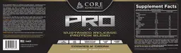 Label for Pro Cookies N' Cream