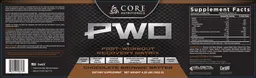 Label for PWO Chocolate Brownie Batter