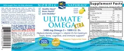 Label for Ultimate Omega Xtra Lemon