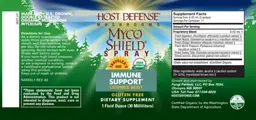 Label for Myco Shield Spray Licorice Root