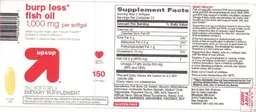 Label for Burp Less Fish Oil 1,000 mg