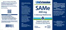 Label for SAMe 400 mg