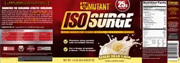 Label for Iso Surge Banana Cream Flavor