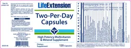 Label for Two-Per-Day Capsules