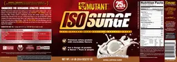 Label for Iso Surge Coconut Cream Flavor