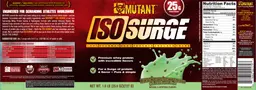 Label for Iso Surge Mint Chocolate Chip Flavor (With Mini Chocolate Chips)