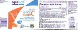 Label for Chewable Vitamin C 500 mg