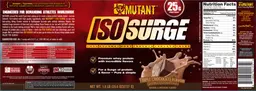 Label for Iso Surge Triple Chocolate Flavor