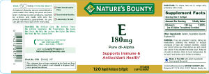 Label for E 180 mg