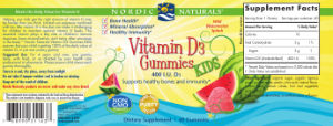 Vitamin D3 Gummies Kids Wild Watermelon 
