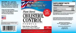 Label for Plant Sterol Cholesterol Control Formula