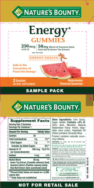 Energy Gummies Watermelon Flavored Gummi