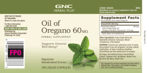 Oil Of Oregano 60 mg