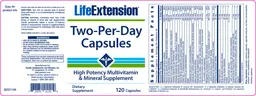 Label for Two-Per-Day Capsules