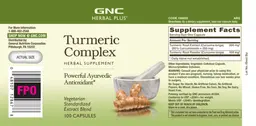 Label for Turmeric Complex