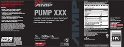Label for AMP Pump XXX Fruit Punch