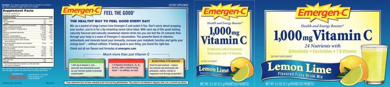 1,000 mg Vitamin C Lemon Lime