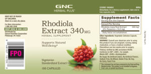 Rhodiola Extract 340 mg
