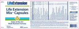 Label for Life Extenstion Mix Capsules