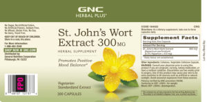 St. John's Wort Extract 300 mg