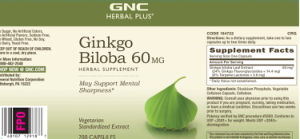 Ginkgo Biloba 60 mg