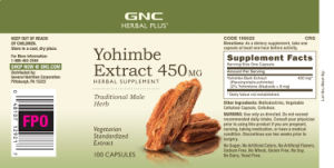 Yohimbe Extract 450 mg