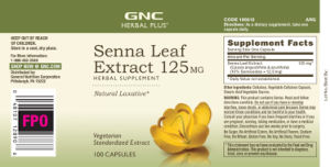 Senna Leaf Extract 125 mg