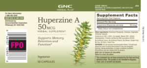 Huperzine A 50 mcg