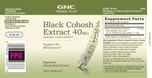 Black Cohosh Extract 40 mg