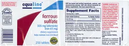 Label for Ferrous Sulfate