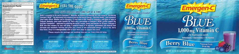 Blue 1,000 mg Vitamin C Berry Blue