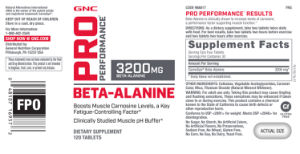 Beta-Alanine 3200 mg