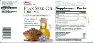 Flax Seed Oil 1000 mg