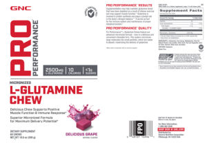 L-Glutamine Chew Delicious Grape