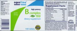 Label for High Potency B Complex 100