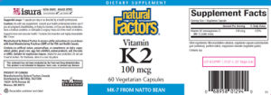 Vitamin K2 100 mcg