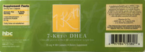 7-Keto DHEA 25 mg
