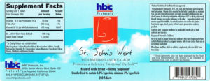 St. John's Wort With B Vitamins And Folic Acid