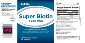 Super Biotin 6000 mcg