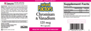 Chromium & Vanadium 125 mcg