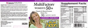 Label for MultiFactors Women's 50+