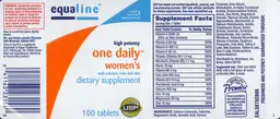 Label for One Daily Women's