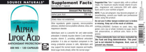 Alpha Lipoic Acid 300 mg